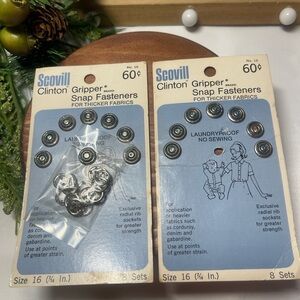 Scovill Gripper Snap Fasteners for Thicker Fabrics